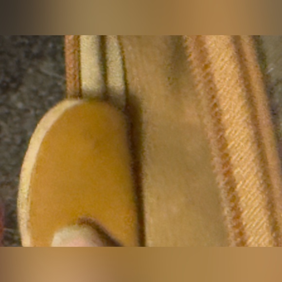 Tan and Brown Cosmetic Bag with Monogram Pattern - Picture 10 of 11